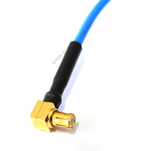 RG405 cable assembly MCX male R/A-N female bulkhead